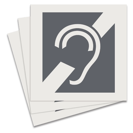 Audio Accessible Sign - Symbol Only - Package of 3
