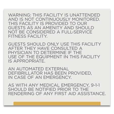 Automated External Defibrillator Sign