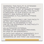 Automated External Defibrillator Sign w/Hours