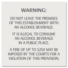 Colorado Alcohol Fine Warning Sign