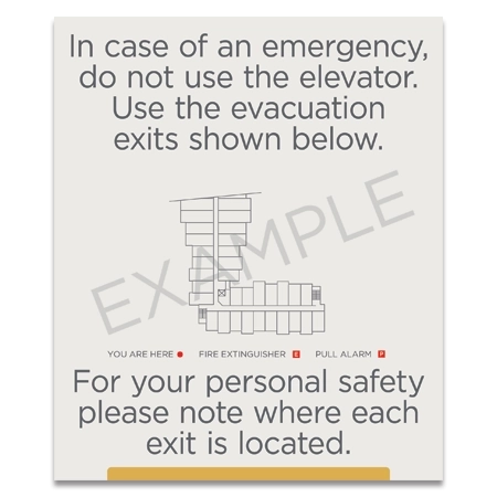 Elevator Evacuation Plan (Evacuation Exits)