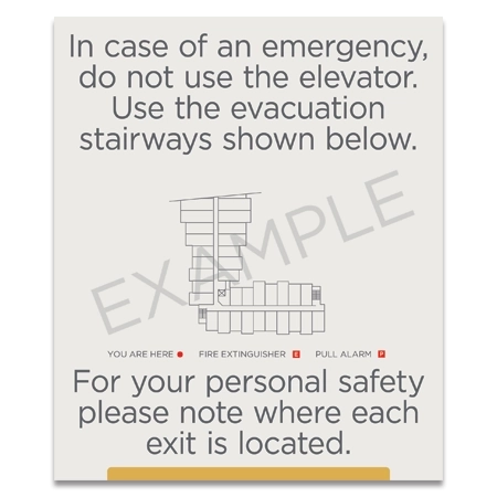 Elevator Evacuation Plan (Evacuation Stairways)
