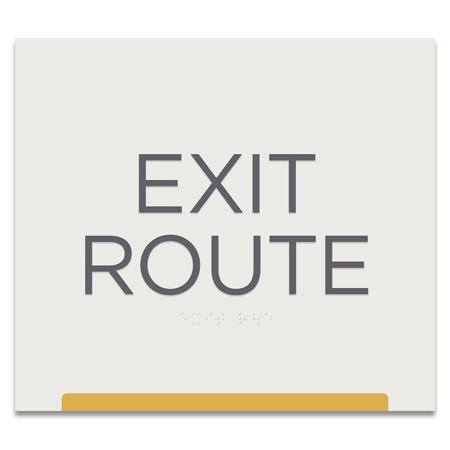 Exit Route Egress Sign - CA Compliant