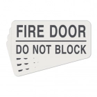 Fire Door - Do Not Block Label - 4 Pack