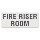 Fire Riser Room Label