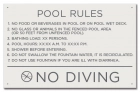 Florida Splash Pad Rules Signage