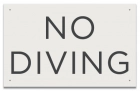 Idaho No Diving Sign