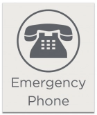 Illinois Emergency Phone Sign