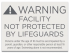 Illinois No Lifeguard Sign