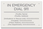 In Emergency Dial 911 Sign