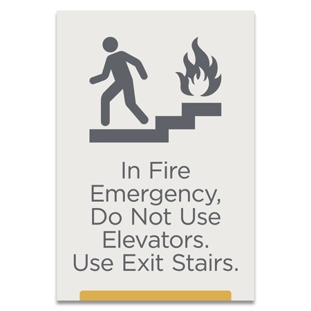 In Fire Emergency, Do Not Use Elevator...