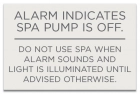 ISPSC Spa and Hot Tub Alarm Sign