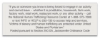 Jacksonville, Florida Human Trafficking Notice - Acrylic