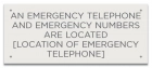 Kentucky Emergency Phone Location Sign