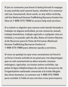 Louisiana Human Trafficking Notice - Acrylic Material