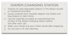 MAHC Diaper-Changing Station Signage