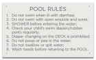 MAHC Pool Hygiene Rules Sign
