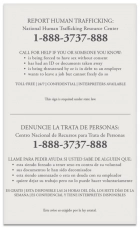 Maryland Large Human Trafficking Notice - Acrylic