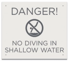 Maryland No Diving Shallow Water Sign