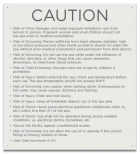 Maryland Spa Safety Rules Sign
