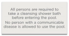 Massachusetts Pool Rules Health Sign
