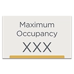 Maximum Occupancy Sign