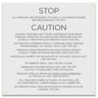 Mobile County, Alabama Spa Safety Rules Sign