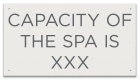 Montana Spa Capacity Sign