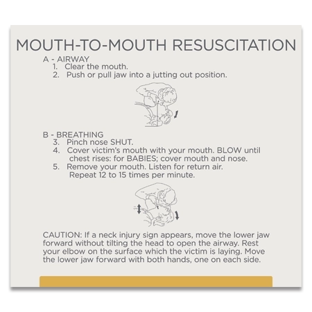 Mouth-to-Mouth Resuscitation Sign