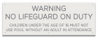 Nebraska No Lifeguard Sign