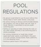 Nebraska Pool Regulations Sign