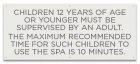 Nevada Children Under 12 Spa Rules Sign
