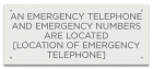 Nevada Emergency Phone Location Sign
