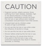 New Jersey Hot Tub Spa Caution Sign