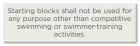 New York City Starting/Diving Blocks Pool Sign