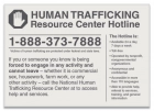 New York Human Trafficking Notice Sign