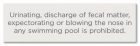 New York Pool Pollution Prohibited Sign