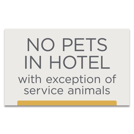 No Pets Sign