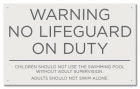 North Carolina No Lifeguard On Duty Sign
