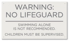 Ohio No Lifeguard Sign