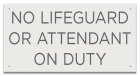 Oklahoma No Lifeguard Sign