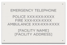 Ontario Canada Emergency Phone Sign