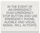 Ontario Canada Emergency Stop Button Sign