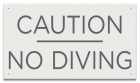 Ontario Canada No Diving Sign