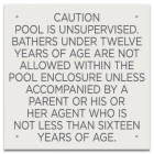 Ontario Canada Unsupervised Pool 2 Sign
