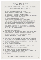 Oregon Spa Rules Sign