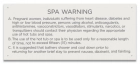 Rhode Island Spa Warning Sign