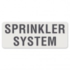 Sprinkler System Label