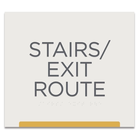 Stairs/Exit Route Egress Sign - CA Compliant