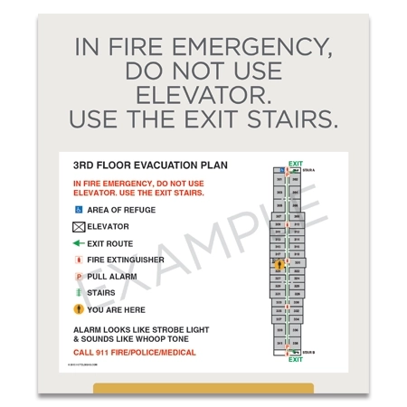 Standard Elevator Evacuation Plans - NYC Compliant